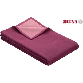 IBENA Cotton Pur 100 x 140 cm violett/altrosa