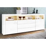 borchardt Möbel Sideboard »Santa Fe«, Breite 166 cm, weiß