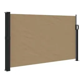 vidaXL Seitenmarkise 120 x 600 cm Taupe Polyester