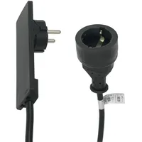 Schulte Elektrotechnik Evoline® Plug Netzstecker-Adapterverlängerung mit Schukostecker