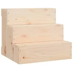 VidaXL Haustiertreppe M (40x37,5x35 cm) helles Holz