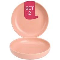 james cooke Bliss tiefe Teller 22 cm rosa 2er Set