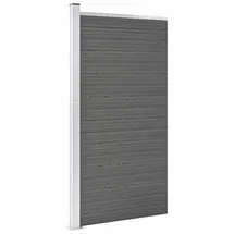 vidaXL Zaunelement WPC 95 x 186 cm Grau