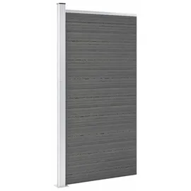 vidaXL Zaunelement WPC 95 x 186 cm Grau