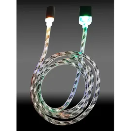 LC-POWER USB-A auf Micro-USB 1 m Schwarz/Silber
