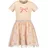 blue seven "Blue Seven Mädchen Tüllkleid mit Schleife", Mädchen, Gr. 122, beige (4082, rosa), 95% Baumwolle, 5% Elasthan, normal, Rundhals, Kleider Jerseykleid