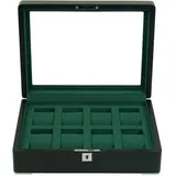 Rothenschild RS-3420-8-BL-GRE Uhrenbox schwarz [8] mit grünem Samt