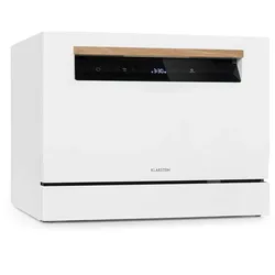 Klarstein Lagoona Geschirrspülmaschine 1380W 6,5L 6 Gedecke Touch Weiß