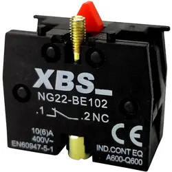 XBS Kontaktblock Hilfsschalter Kontakt Block Hilfsschaltblock Schalter 1NC 6A 1Ö NG22-BE102