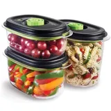 Foodsaver Preserve & Marinate Vakuumbehälter für Vakuumiergeräte | 700 ml | 1,2 L & 1,8 L | luftdichte BPA-freie Lebensmittelbehälter | Auslaufsicher | Spülmaschinengeeignet | 3 Stück