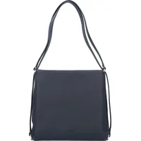 Bree Pure Schultertasche Leder 30 cm navy