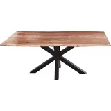 möbelliebling Esstisch Baumkante 140 x 76 x 80 cm beige/schwarz