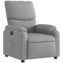 vidaXL Relaxsessel 50 x 99 x 50 cm Hellgrau Polyester mit Liegeposition
