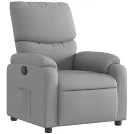 vidaXL Relaxsessel 50 x 99 x 50 cm Hellgrau Polyester mit Liegeposition