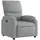 vidaXL Relaxsessel 50 x 99 x 50 cm Hellgrau Polyester mit Liegeposition