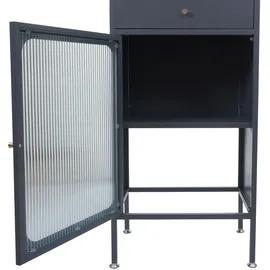 Mendler Highboard HWC-P99 Hochschrank Küchenschrank 182 x 54 x 40 cm Anthrazit