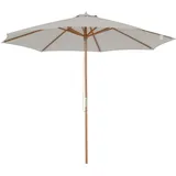 Outsunny Holzschirm 300 x 300 cm Grau