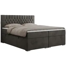 MKS Boxbett, PERA 160/200 Dunkelgrau Velvet - H4
