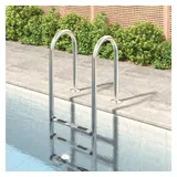 vidaXL Poolleiter Weiß 54x38x158 cm