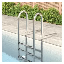 vidaXL Poolleiter Weiß 54x38x158 cm