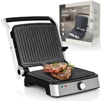 Zeegma GRILL CHEF EASY 2-in-1 Elektrogrill und Panini-Toaster, Leistung