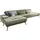 die planbar Recamiere DIE PLANBAR "MP-IN20126 L-Form mit Kaltschaum-Polsterung", grün, B:328cm H:82cm T:190cm, 100% Polyester, Sofas, Recamiere, mit Kopfteilverstellung, optional Sitztiefen- & Armteilverstellung