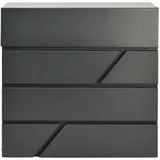 Awtools Briefkasten 43 Schwarz inkl. Zeitungsfach