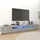 vidaXL TV-Schrank mit LED-Leuchten 260x35x40 cm Grau Holz