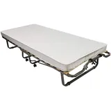 Veraflex 270/90x200 COV Colonia Gästebett, 90 x 200 cm, Metall Rahmen anthrazit, Matratze hellgrau incl. Schutzhülle