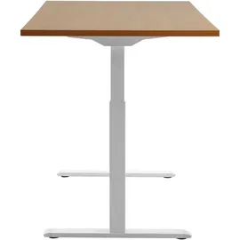 TOPSTAR Schreibtisch E-Table Buche / Weiß