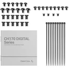 Deepcool CH170 DIGITAL (Mini-ITX), PC Gehäuse, Schwarz