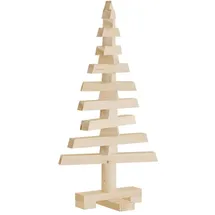 vidaXL Weihnachtsbaum Holz zum Schmücken Braun 60 cm