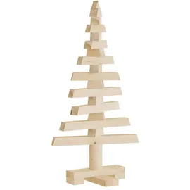 vidaXL Weihnachtsbaum Holz zum Schmücken Braun 60 cm