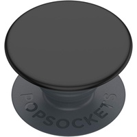 PopSockets PopSockets: Basic - Ausziehbarer Sockel und Griff für Smartphones und Tablets [Top Nicht Austauschbar] - Schwarz