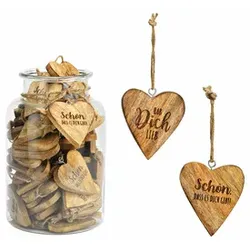 Behang Holz-Herz sortiert 09/300 7x8cm