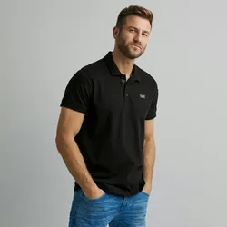 Poloshirt PME LEGEND, Herren, Gr. 4XL, schwarz, Obermaterial: 95% Baumwolle, 5% Elasthan, casual, normal, Kurzarm, Shirts, mit Logostickerei