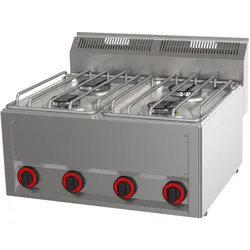 A&S polarny Gastro Gasherd 4-Brenner als Tischgerät 12,6 kW 660x600x290mm Gasbrenner
