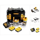 DeWalt DCW 604 M2 Akku Kombifräse 18V 55 mm + 2x Akkus 4,0 Ah + 1x Schnellladegerät in TSTAK