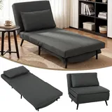 Schlafsessel 3-in-1 Sessel mit Bettfunktion, 3-Stufig Verstellbarer Rückenlehne