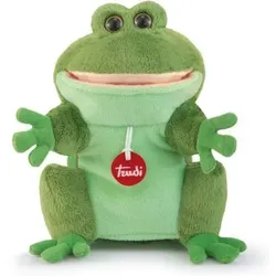 TRUDI 29804 Handpuppe Frosch 23 cm (Größe S)