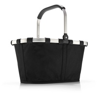 reisenthel carrybag black - Stabiler Einkaufskorb mit viel Stauraum und praktischer Innentasche – Elegantes und wasserabweisendes Design