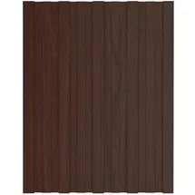 vidaXL Dachpaneel 36 Stk. Braun 60 x 45 cm Verzinkter Stahl