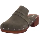 Marco Tozzi Da.-Sabot für Damen, grün, Gr. 38 EU