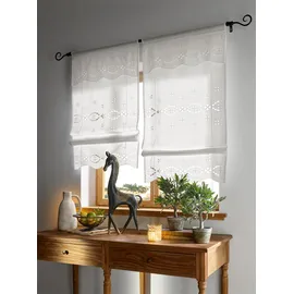 Heine Bändchenrollo 80 x 130 cm weiß