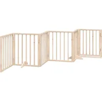 vidaXL Hundegitter Faltbar 6 Paneele 300 cm Braun
