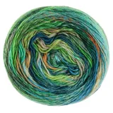 Lana Grossa Häkelwolle Colorissimo Blau/Braun/Grau/Grün/Schwarz 300 m 100 g