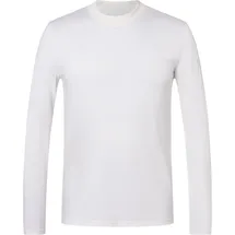 super.natural Herren Casual Rib Bio J Longsleeve (Größe L, weiss)
