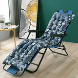 Surwin Sonnenliege Auflage, Moderne Drucke Lange Auflagen für Gartenliegen, Liegestuhl Hochlehner Gartenliege Liegestuhl Balkon Relaxliege Garten Sonnenliegen Outdoor (Blumen,53x160cm)