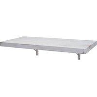 MCW Wandtisch MCW-H48, Wandklapptisch Wandregal Tisch, klappbar Massiv-Holz ~ 100x50cm shabby weiß