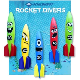 Donic Schildkröt Schildkröt 970260 - Rocket Divers Set, 5-teilig, Unterwasserraketen, Tauchspielzeug ab 6 Jahren, Wasserspielzeug